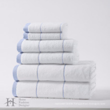100% cotton 6 pack high quality towel set